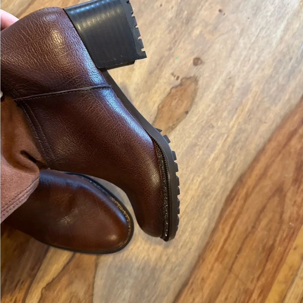 Brand new Hispanitas Brown Leather Knee-High Boots size 36 - Picture 4 of 8